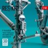 RESKIT RSU48-0259 F-14 (A,B,D) TOMCAT LANDING GEARS WITH WEIGHTED WHEELS SET FOR TAMIYA KIT (RESIN & 3D PRINTED) 1/48